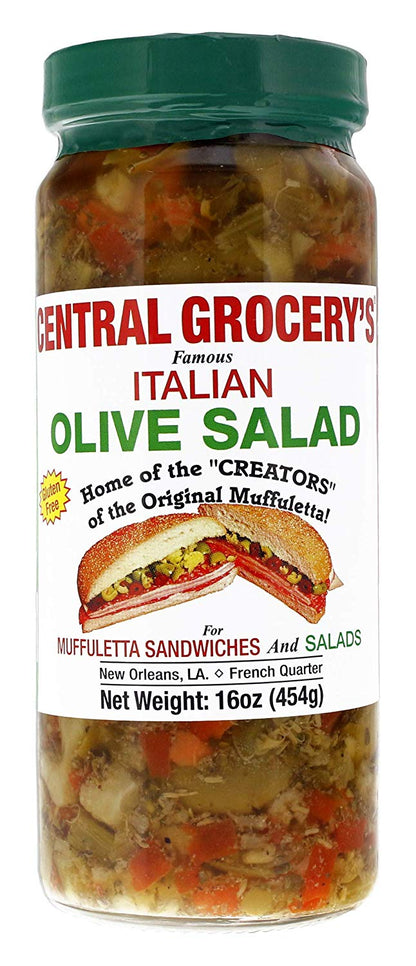 Central Grocery Olive Salad Close Up - New Orleans Muffuletta Olive Mix