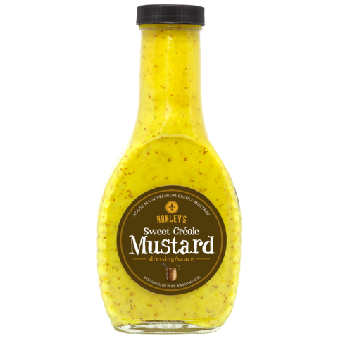 NolaCajun Hanley's Sweet Creole Mustard Dressing Sauce New Orleans sweet Creole mustard