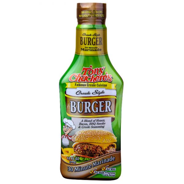 NolaCajun Tony Chachere's Creole Style Burger Marinade Louisiana Cajun Burger Seasoning