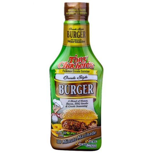 NolaCajun Tony Chachere's Creole Style Burger Marinade Louisiana Cajun Burger Seasoning