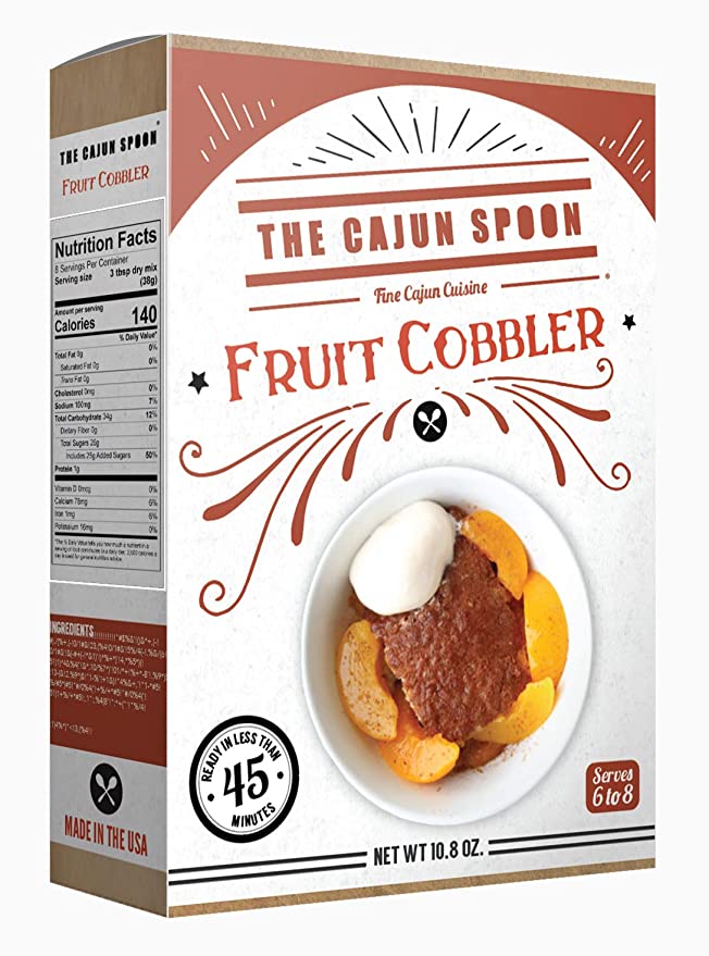 NolaCajun Cajun Spoon Fruit Cobbler Louisiana Cajun Dessert New Orleans