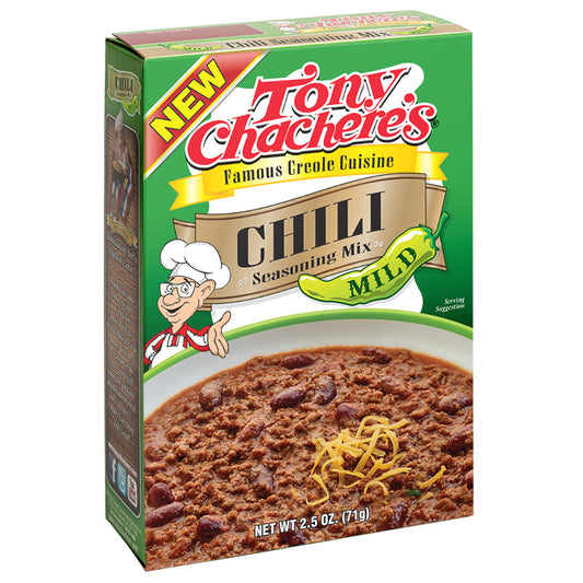 NolaCajun Tony Chacheres Chili Mix Package Louisiana Cajun Chili New Orleans