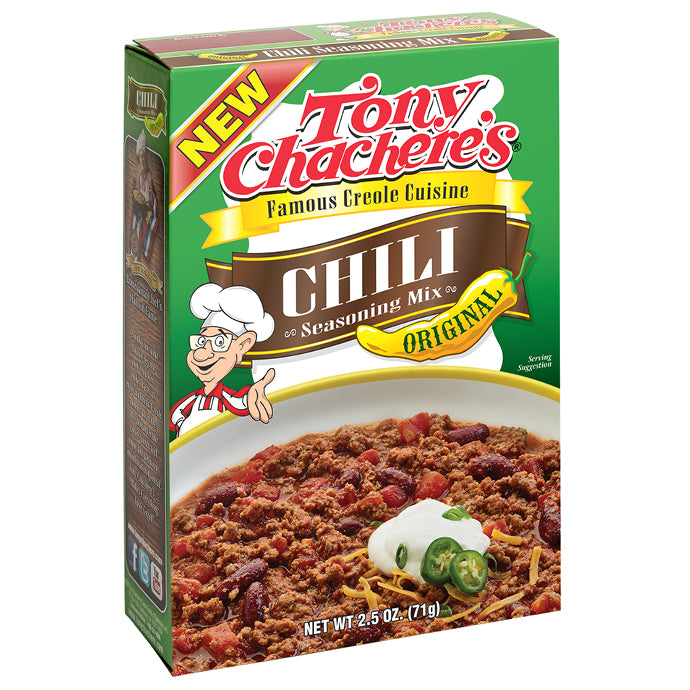 NolaCajun Tony Chacheres Chili Mix Louisiana Cajun Chili New Orleans