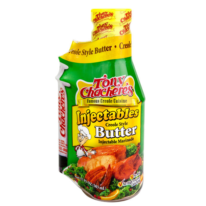 NolaCajun Tony Chachere's Butter Injectable Marinade Louisiana Cajun Butter Injection