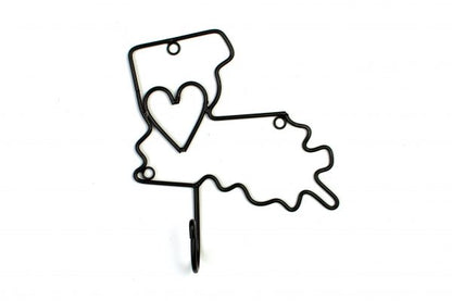 NolaCajun Louisiana Metal Wall Hook Cajun Home Decor Gift