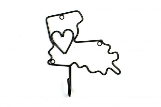 NolaCajun Louisiana Metal Wall Hook Cajun Home Decor Gift