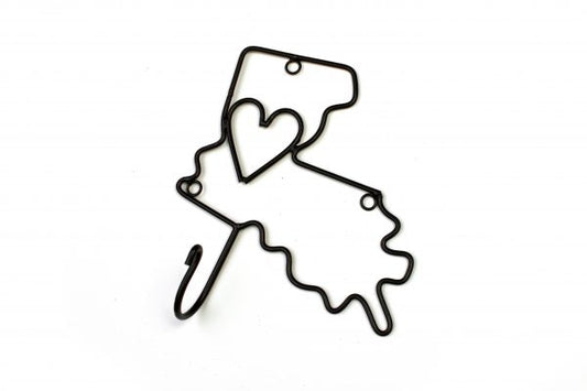 NolaCajun Louisiana Metal Wall Hook New Orleans Home Decor