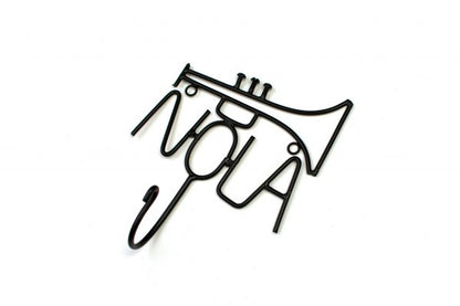 NolaCajun Nola Metal Wall Hook New Orleans Louisiana Decor