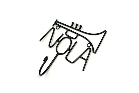 NolaCajun Nola Metal Wall Hook New Orleans Louisiana Decor