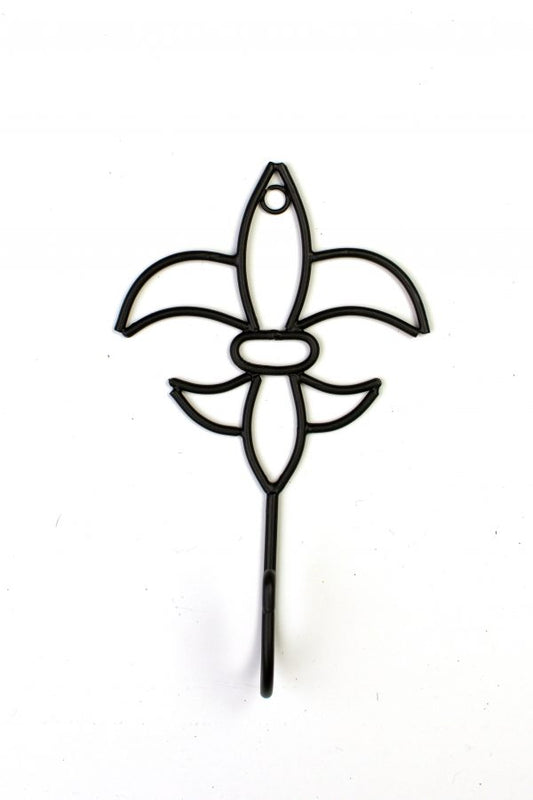 NolaCajun Fleur De Lis Metal Wall Hook New Orleans Decor