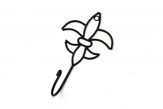 NolaCajun Fleur De Lis Metal Wall Hook Louisiana Home Decor