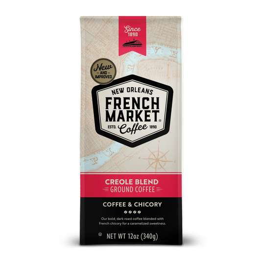 NolaCajun French Market Coffee Creole Blend Medium Roast with Chicory Louisiana coffee blend