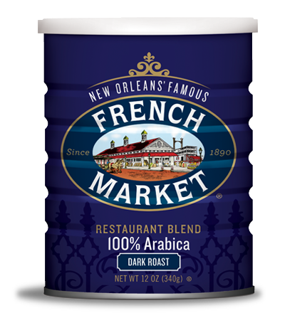 NolaCajun French Market Coffee Dark Roast can classic Louisiana café chicory coffee