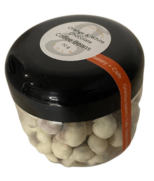 NolaCajun Gracious Bakery Orange White Chocolate Coffee Beans Louisiana