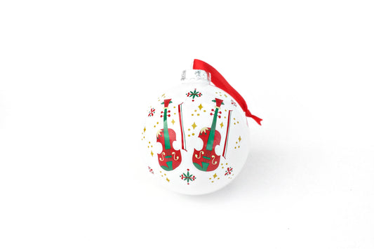 NolaCajun Joyeux Noel Glass Christmas Ornament New Orleans Gift