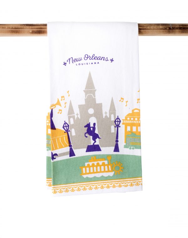 NolaCajun Kitchen Towel NOLA New Orleans Louisiana Gift