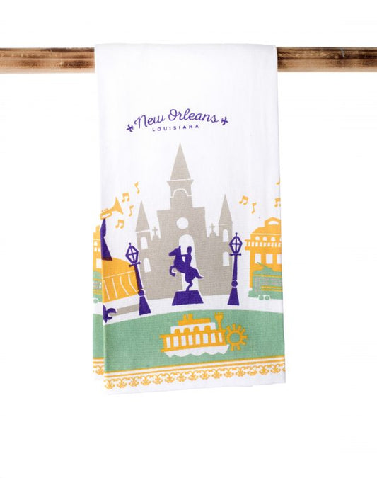 NolaCajun Kitchen Towel NOLA New Orleans Louisiana Gift