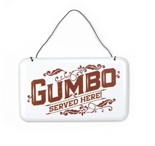 NolaCajun Gumbo Served Here Metal Sign Louisiana Cajun Kitchen Decor New Orleans