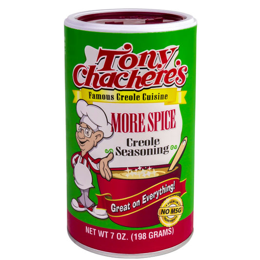 NolaCajun Tony Chachere's More Spice Creole Seasoning Louisiana Extra Spicy Cajun Blend
