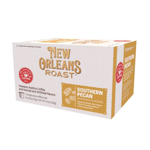 NolaCajun New Orleans Roast Single Serve Cups Southern Pecan Louisiana pecan flavored coffee pods