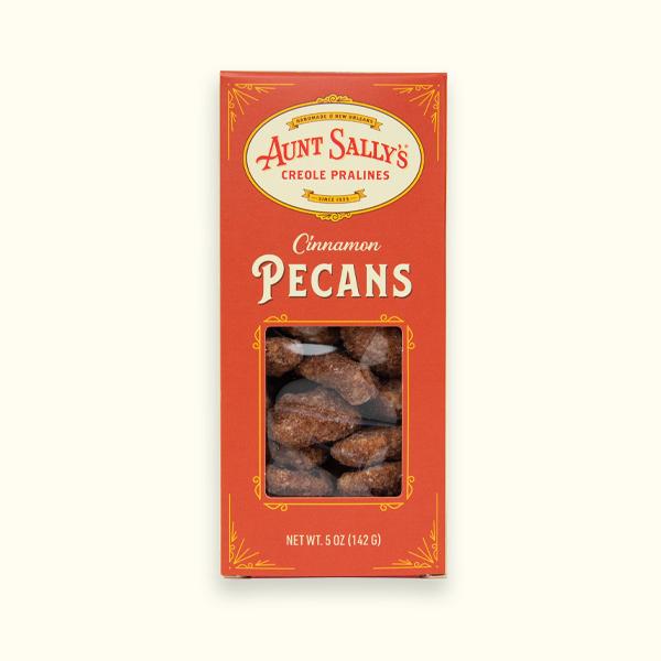Aunt Sally's Cinnamon Pecans - New Orleans Sweet Cinnamon Coated Pecan Snack