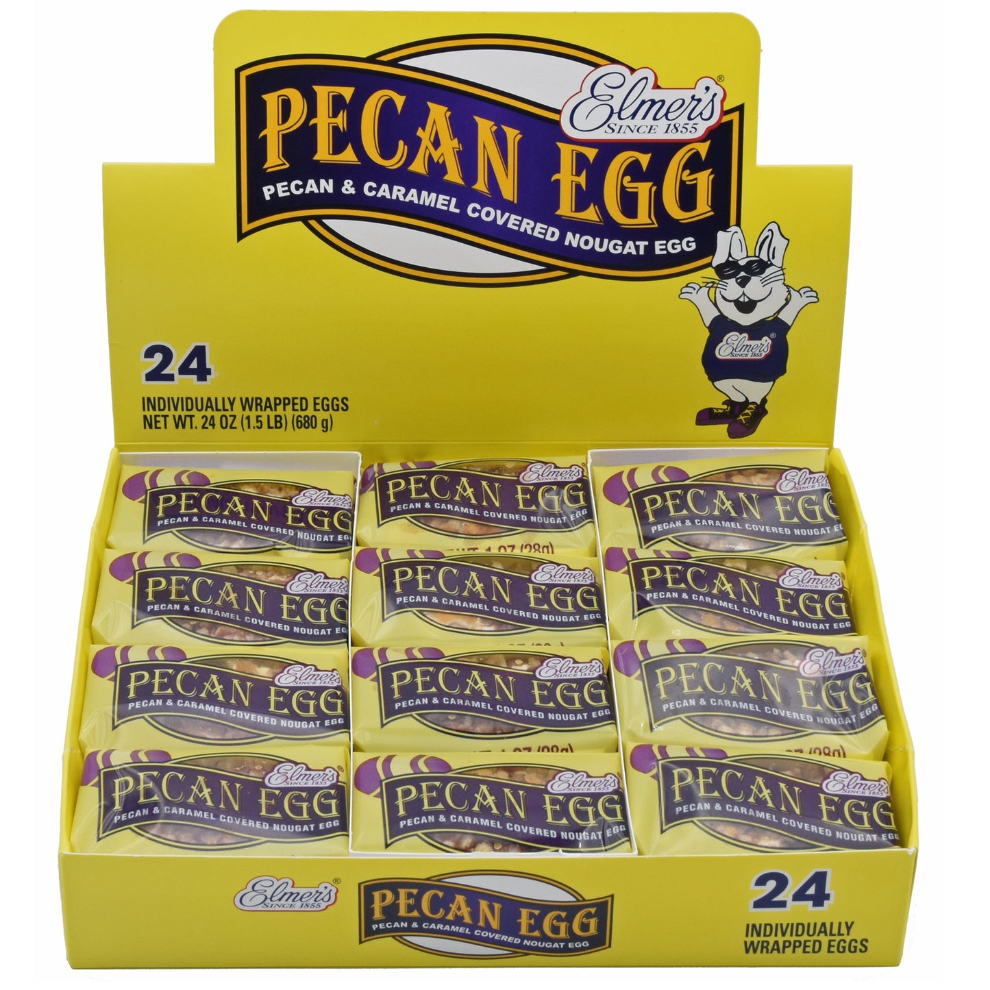 NolaCajun Elmer's Pecan Egg Louisiana handcrafted chocolate pecan candy treat