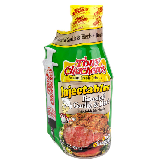 NolaCajun Tony Chacheres Roasted Garlic Herb Injectable Marinade Louisiana