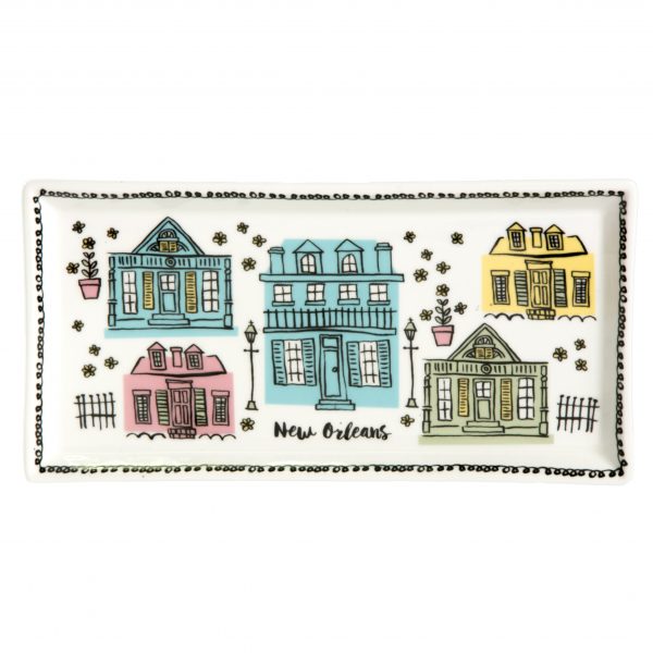 NolaCajun Creole Cottage Snack Tray Louisiana Home Decor