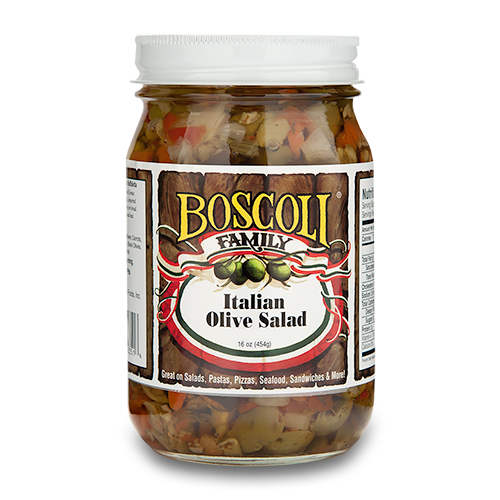 Boscoli Italian Olive Salad 15.5oz - New Orleans Style Muffuletta Olive Mix