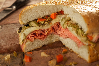 Cartozzo's Bakery New Orleans Muffuletta 8 Inch - Fresh Baked Muffuletta Sandwich