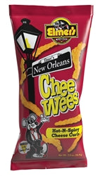 Elmer's Hot Chee-Wees Spicy Cheese Puffs - Louisiana Hot Snack Food