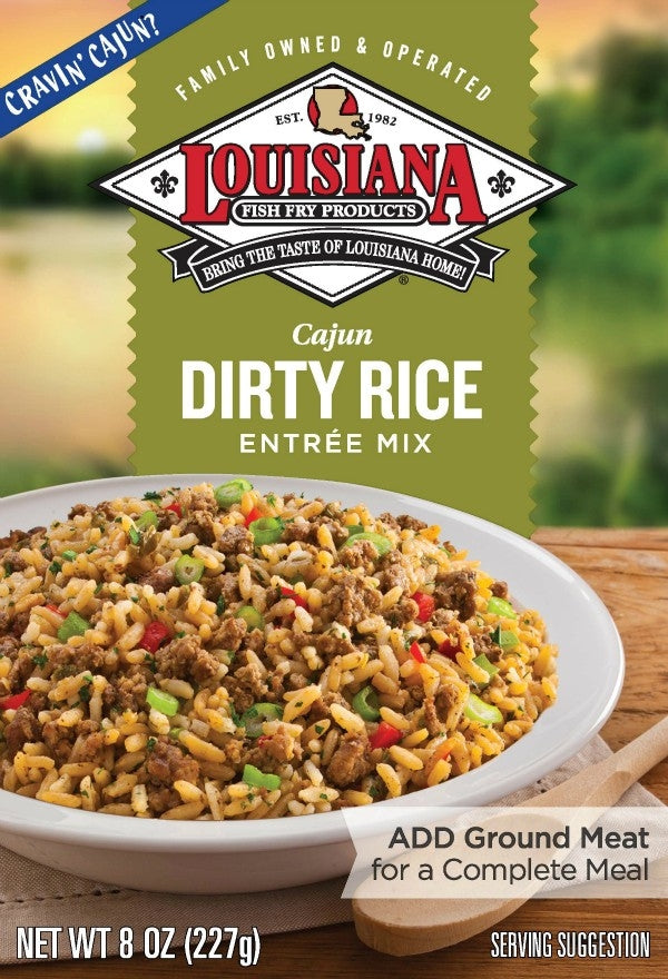 NolaCajun Louisiana Fish Fry Cajun Dirty Rice Entree Mix Louisiana Cajun dirty rice dinner mix