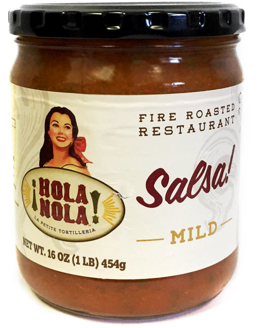 NolaCajun Hola Nola Mild Salsa New Orleans style fresh mild Louisiana salsa jar