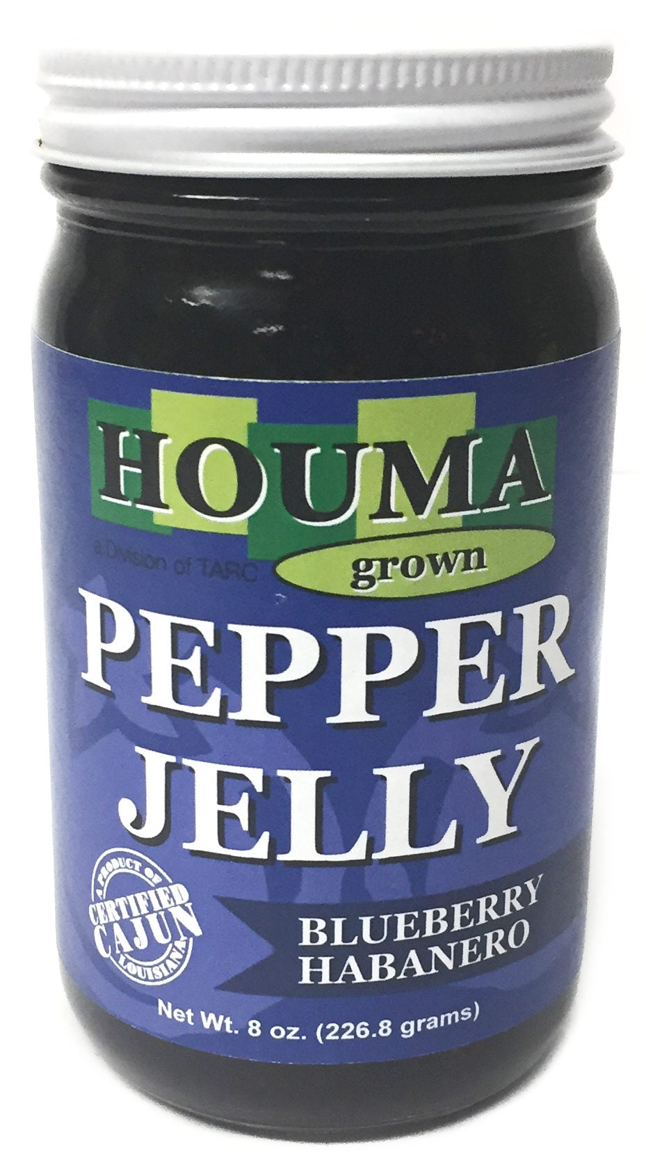 NolaCajun Houma Grown Pepper Jelly Louisiana Cajun sweet heat pepper jelly jar