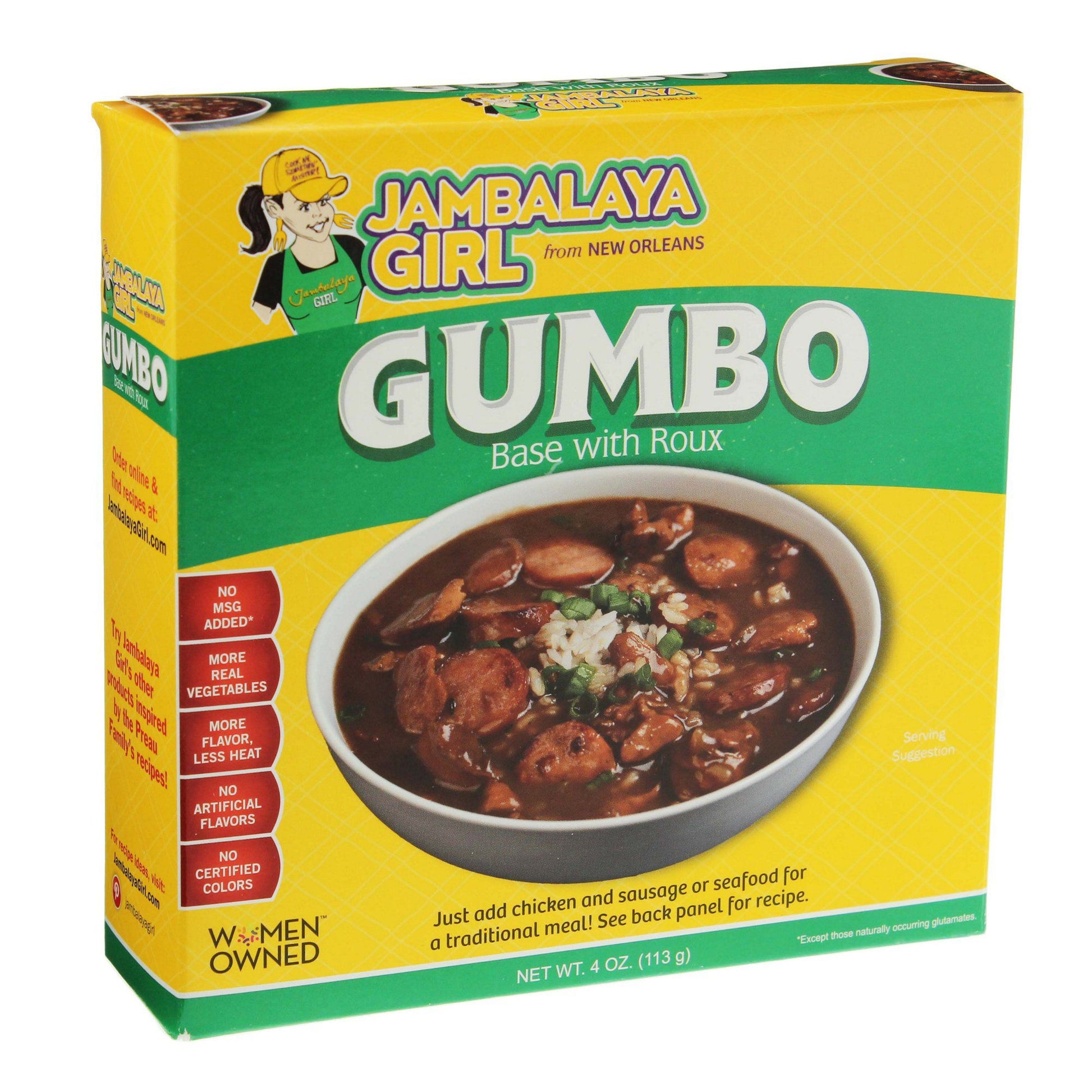 NolaCajun Jambalaya Girl Gumbo Base with Roux Louisiana authentic gumbo starter base mix