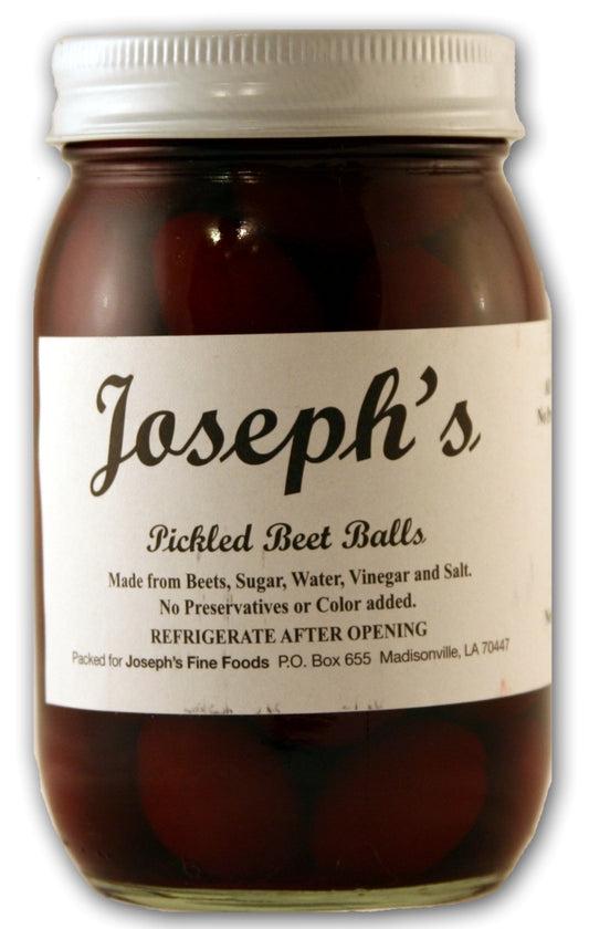 NolaCajun Joseph's Pickled Beet Balls Louisiana tangy pickled beet balls jar