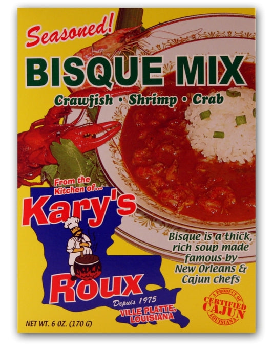 NolaCajun Kary's Bisque Mix Louisiana seafood bisque Cajun soup starter mix packet