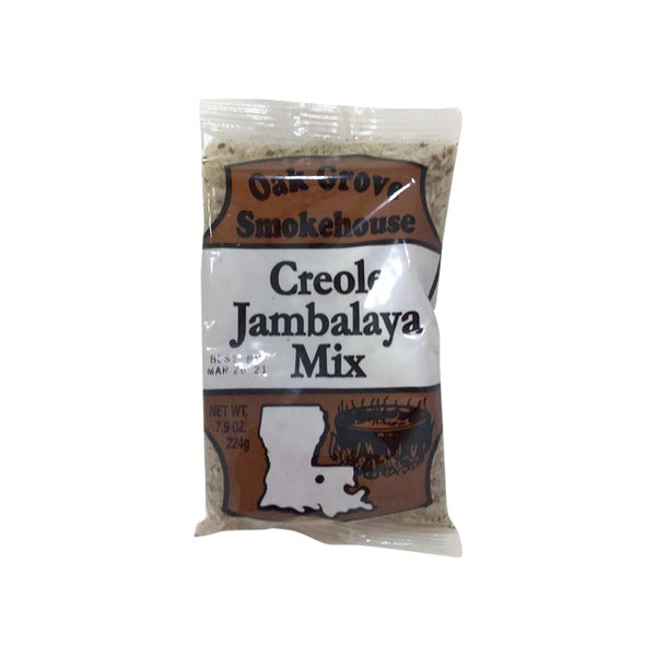 NolaCajun Oak Grove Smokehouse Jambalaya Mix Louisiana smoked Cajun jambalaya seasoning mix