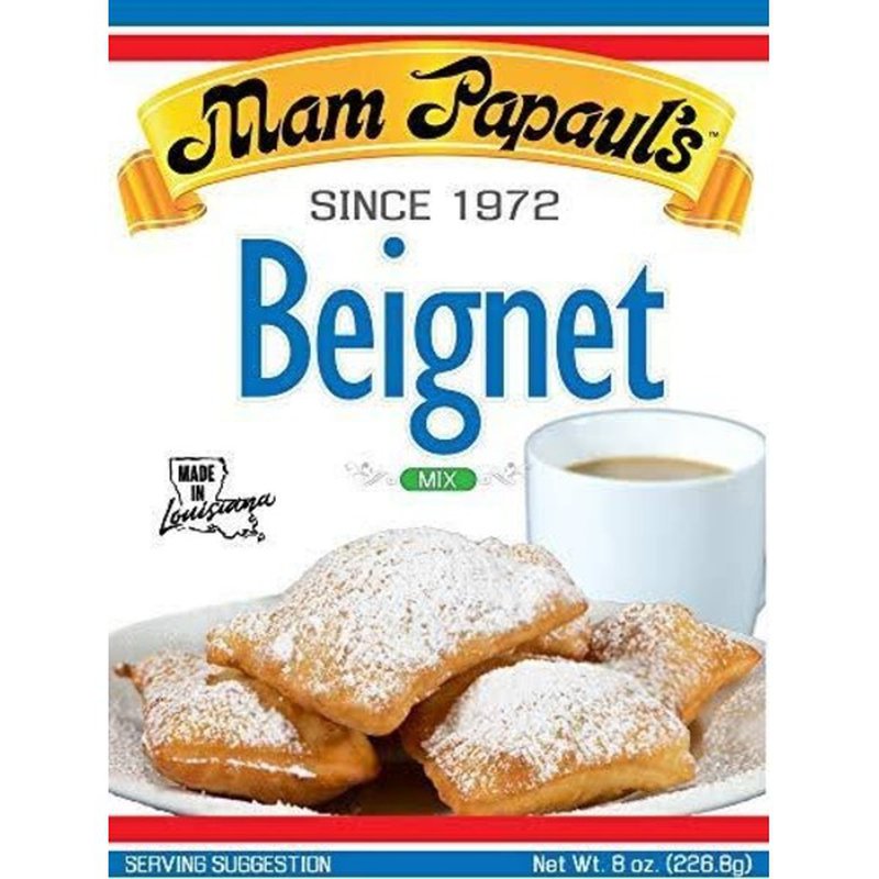 NolaCajun Mam Papaul's Beignet Mix Louisiana Authentic New Orleans Beignet Recipe