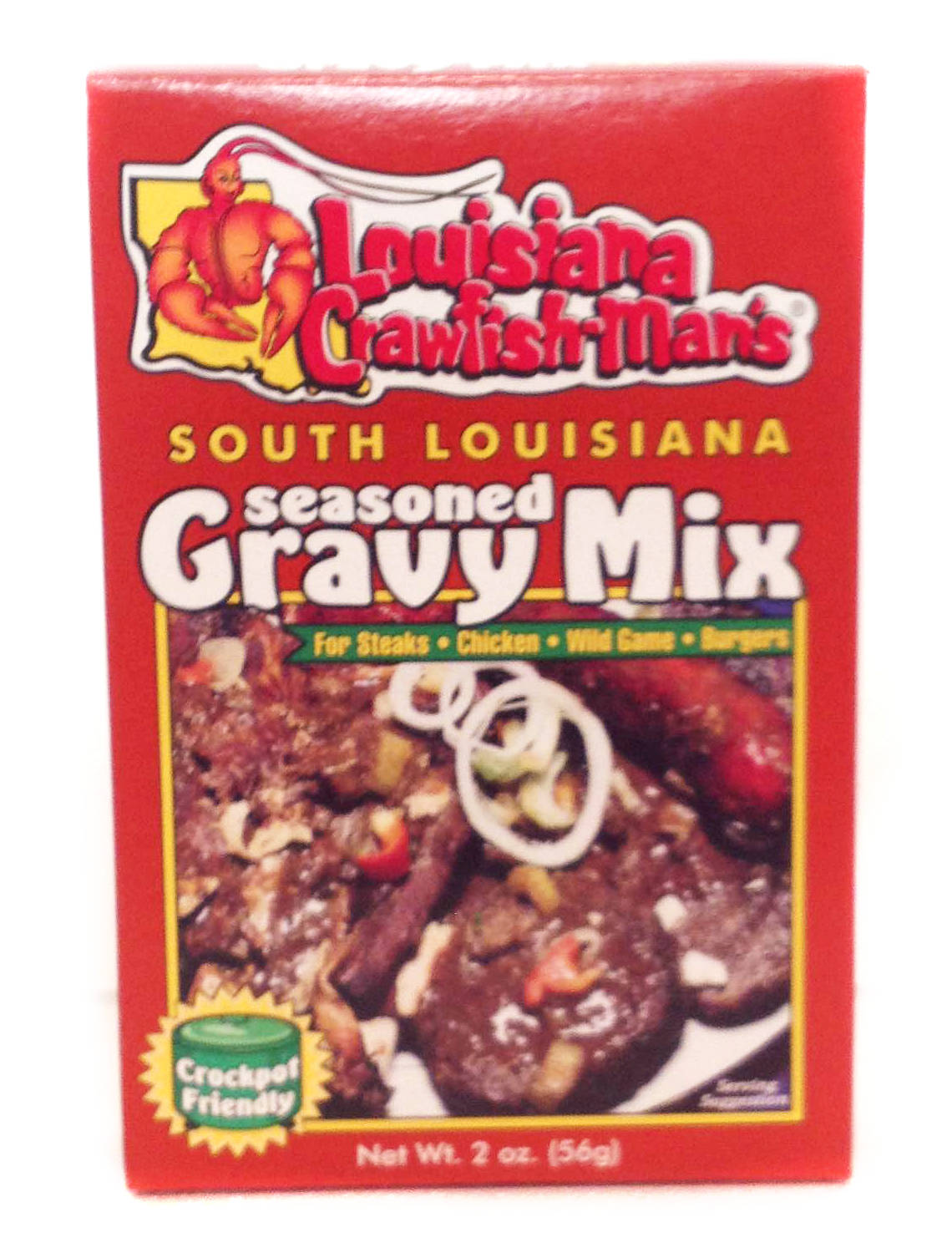 NolaCajun Louisiana Crawfish-Man's Seasoned Gravy Mix Louisiana Cajun brown gravy seasoning mix