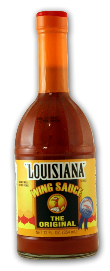 NolaCajun Louisiana Wing Sauce Original Louisiana original style Cajun wing sauce bottle