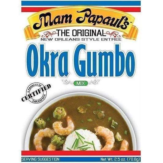 NolaCajun Mam Papaul's Gumbo Mix with Roux Louisiana Cajun gumbo serving suggestion