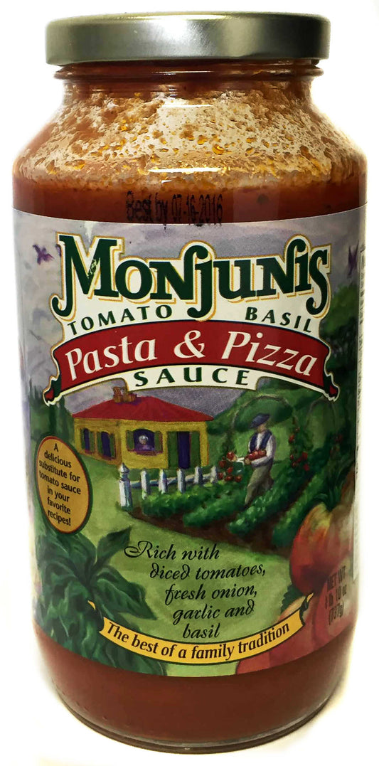 NolaCajun Monjunis Pasta and Pizza Sauce New Orleans Italian-Creole pasta and pizza sauce