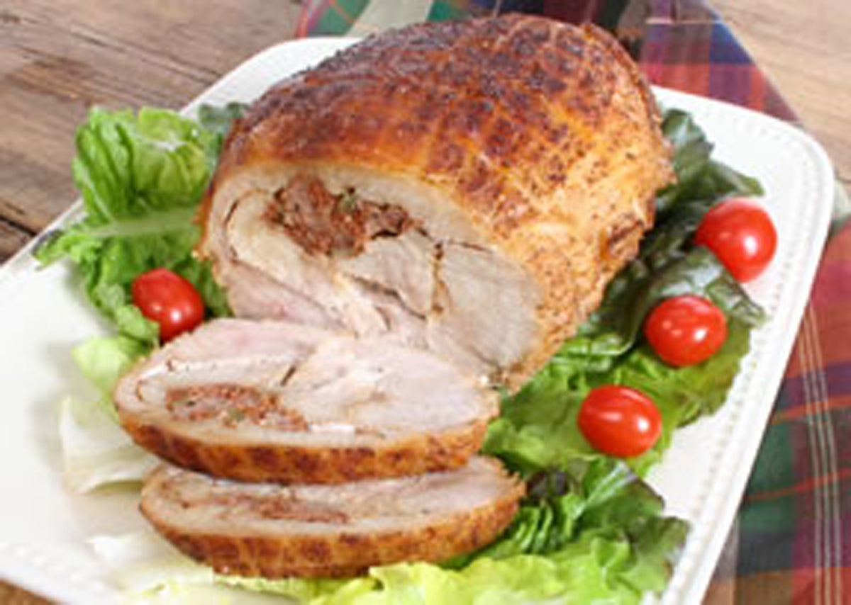 NolaCajun Turducken Roll with Jalapeno Cornbread Dressing Louisiana Cajun Turducken Roll