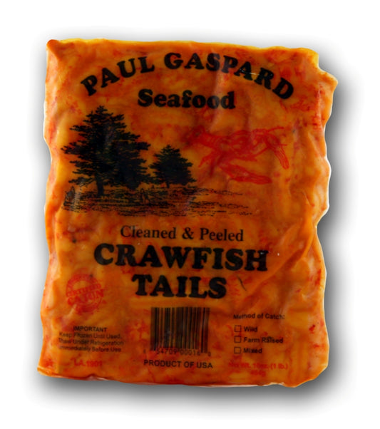 NolaCajun Gaspard Crawfish Tails Louisiana Gulf fresh frozen crawfish tail meat