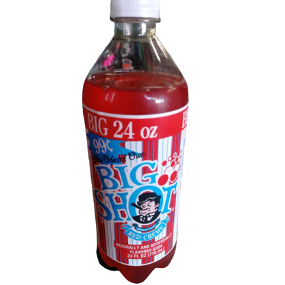 Big Shot Red Creme Soda 24oz - Louisiana New Orleans Classic Soft Drink