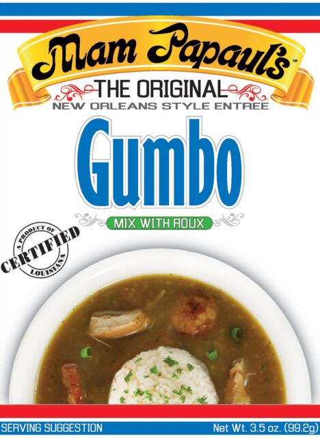 NolaCajun Mam Papaul's Gumbo Mix with Roux Louisiana authentic Cajun gumbo mix and roux