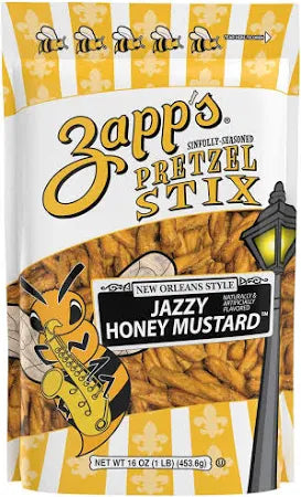 NolaCajun Zapps Jazzy Honey Mustard Pretzel Stix Louisiana