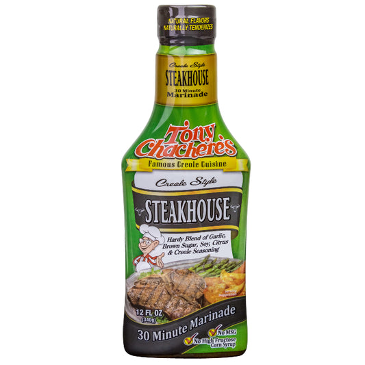 NolaCajun Tony Chachere's Creole Style Steakhouse Marinade Louisiana Cajun Steak Seasoning