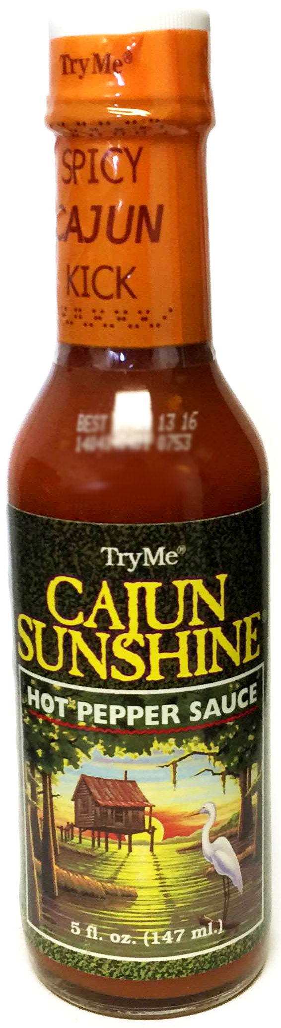 NolaCajun Try Me Cajun Sunshine Hot Pepper Sauce Louisiana Cajun Hot Sauce